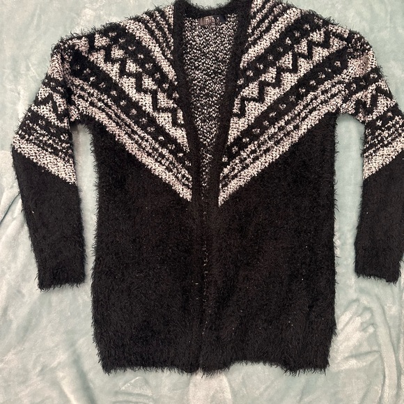 MAK soft cozy fuzzy cardigan xs-measures to medium. P2P 23” by MAK sweaters - Picture 2 of 13